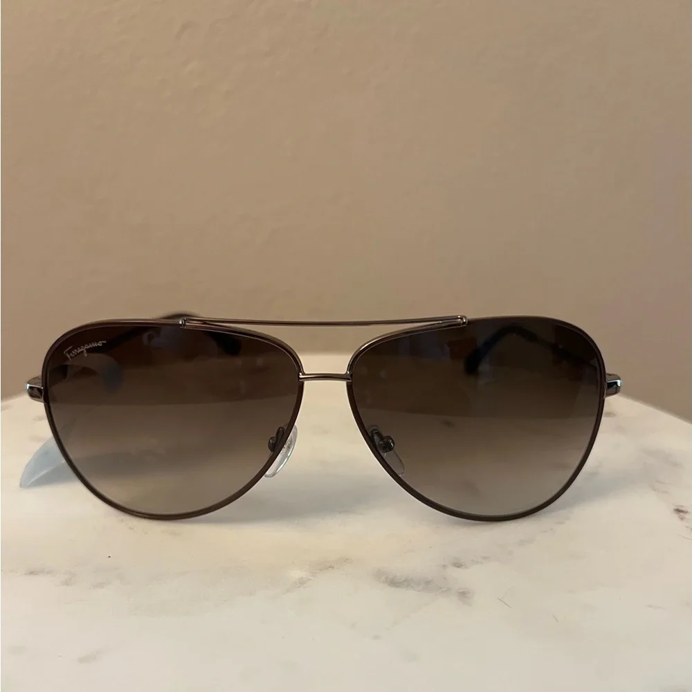Salvatore Ferragamo timeless Aviator Sunglasses